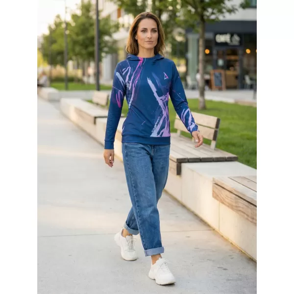  Funktionaler Sweatshirt -Prämie von Frauen ALTISPORT VOJ/ALW074MI01 BLAU-VIOLETT 
