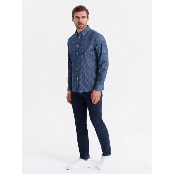 Hemd OMBRE OM-SHDS-0179 BLAU 
