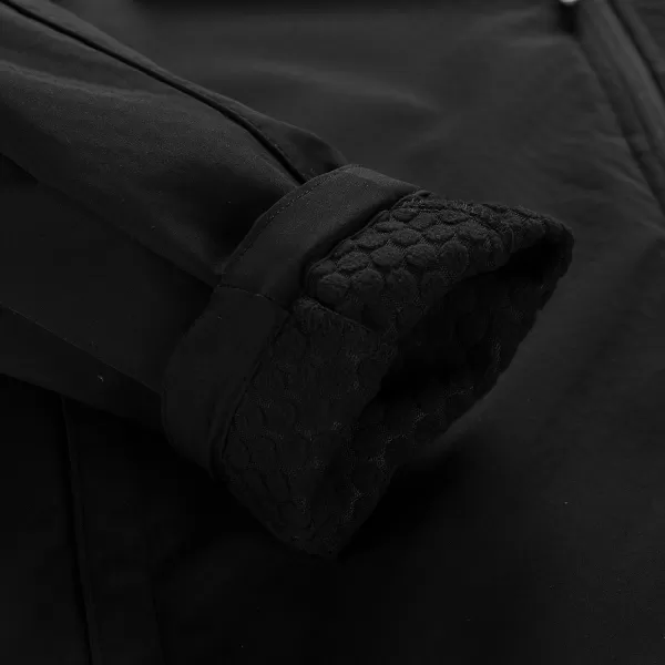  Herren -Softshelljacke ALPINE PRO HOOR SCHWARZ 