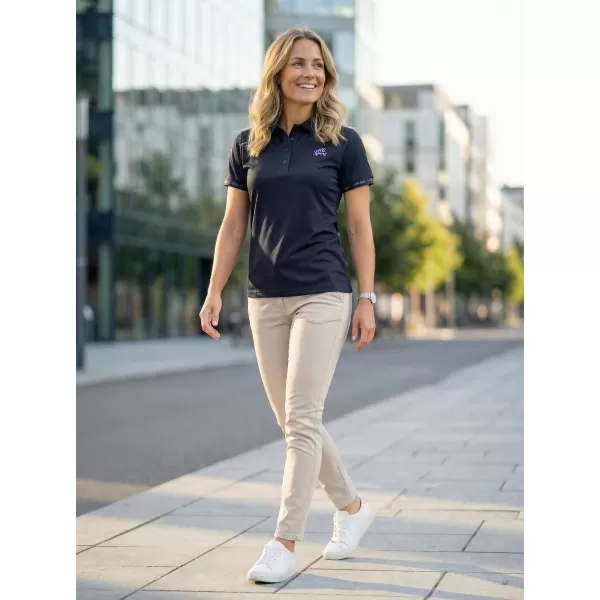  Frauenfunktional T -Shirt mit Premiumkragen ALTISPORT VOJ/ALW000TR05 SCHWARZ 