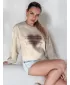 Damen Sweatshirt DSTREET DESSER BY1465 BEIGE