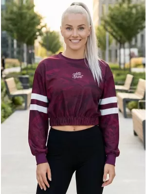 Funktionelle Sweatshirt -Premium von Frauen von Frauen ALTISPORT VOJ/ALW096MI08 BURGUND