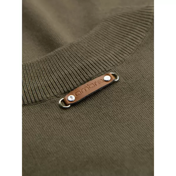  Herrenpullover OMBRE OM-SWZS-0124 OLIVE 