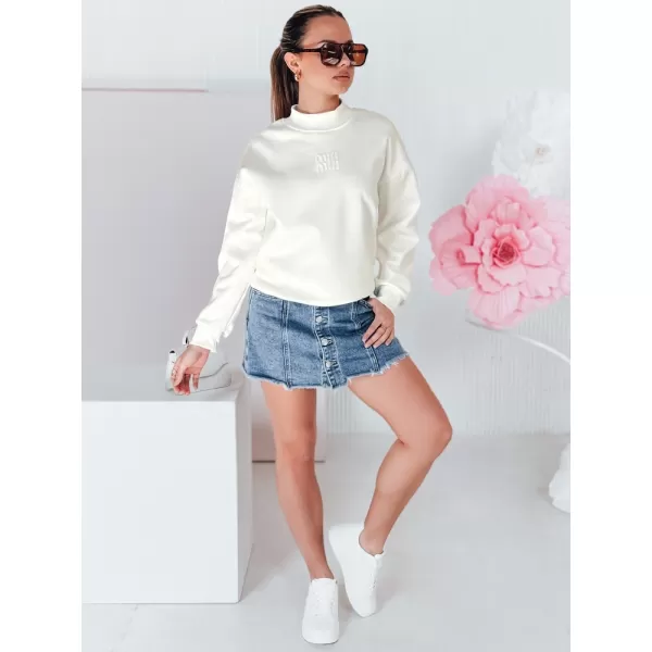  Damen Sweatshirt DSTREET LOVASON BY1421 WEIß 