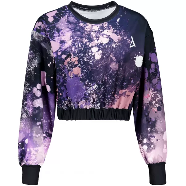  Funktionelle Sweatshirt -Premium von Frauen von Frauen ALTISPORT VOJ/ALW055MI08 SCHWARZ -VIOLETT 