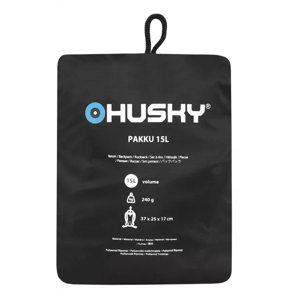  Rucksack HUSKY PAKKU 15 SCHWARZ 
