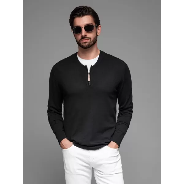  Herrenpullover OMBRE OM-SWZS-0124 SCHWARZ 