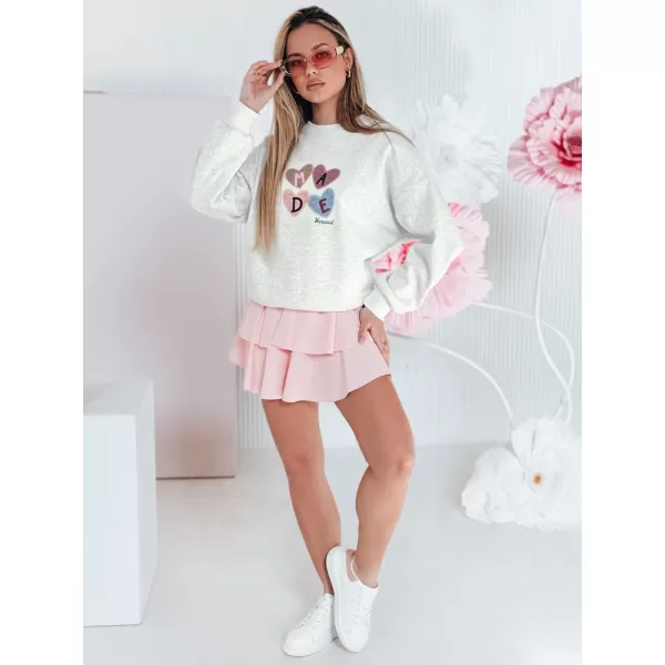  Damen Sweatshirt DSTREET MADELIN BY1459 HELLGRAU 