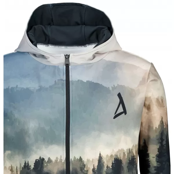  Funktionales Sweatshirt von Männern auf Reißverschlussprämie ALTISPORT VOJ/ALM030MI02 WALD/GRÜN 