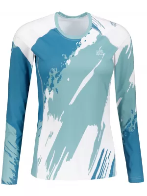 Frauen funktionales t -Shirt mit langen Ärmeln Premium ALTISPORT VOJ/ALW081TR03 BLAU