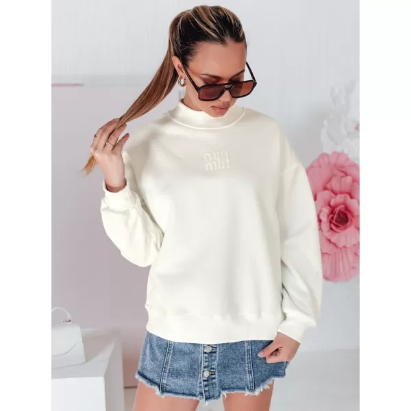  Damen Sweatshirt DSTREET LOVASON BY1421 WEIß 