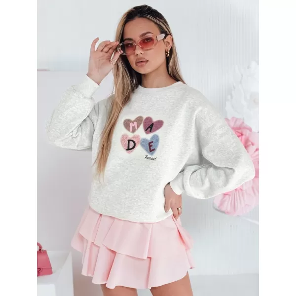  Damen Sweatshirt DSTREET MADELIN BY1459 HELLGRAU 