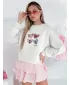 Damen Sweatshirt DSTREET MADELIN BY1459 HELLGRAU
