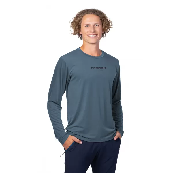  Herren t -Shirt mit einem langen Ärmel HANNAH BINE L/S ANTHRAZIT 