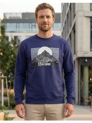 Herren -Sweatshirt ALTISPORT ALM188406 MITTERNACHT