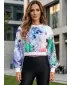 Funktionelle Sweatshirt -Premium von Frauen von Frauen ALTISPORT VOJ/ALW055MI08 LILA/GRÜN