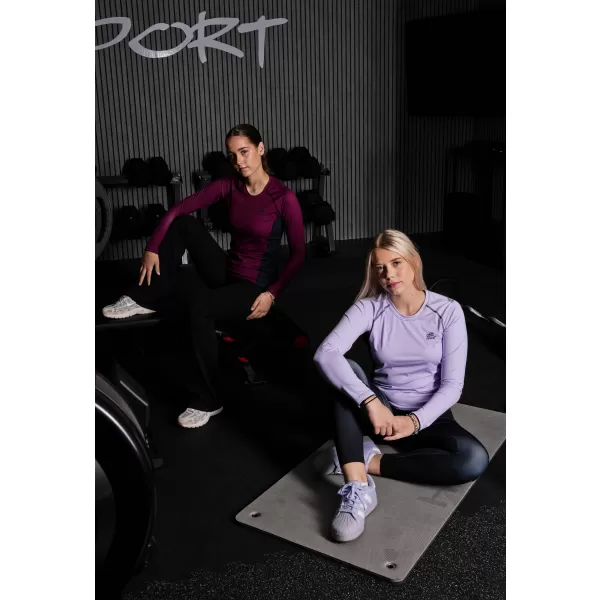  Frauen funktionales t -Shirt mit langen Ärmeln Premium ALTISPORT VOJ/ALW078TR03 LILA 