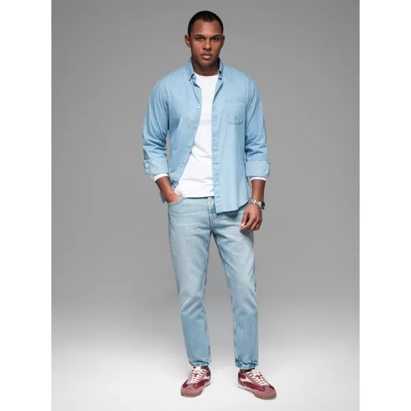  Hemd OMBRE OM-SHDS-0179 HELLBLAU 