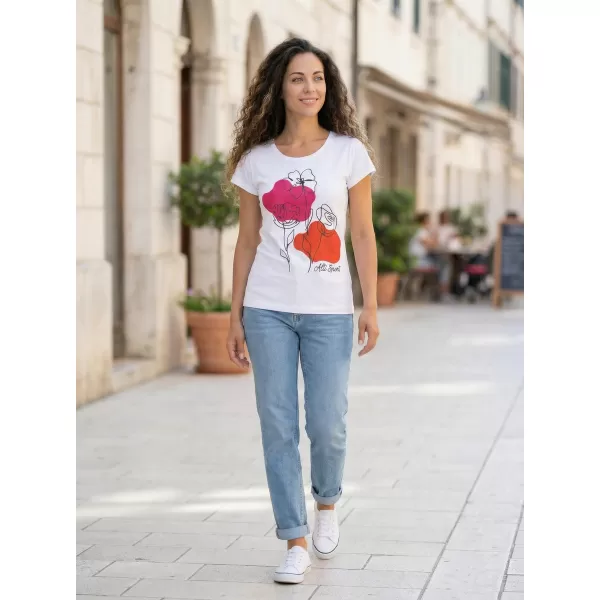  T -Shirt ALTISPORT ALW189122 WEIß/ROSA 