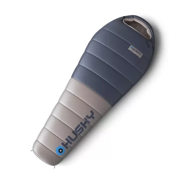  Federschlafsack HUSKY DOPY -25°C BLAU/GRAU 