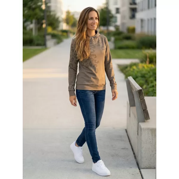 Funktionaler Sweatshirt -Prämie von Frauen ALTISPORT VOJ/ALW047MI01 HELLBRAUN 
