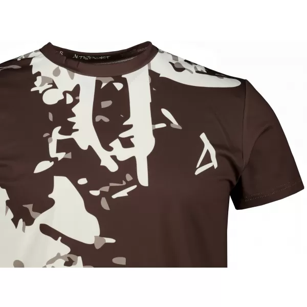  Männer funktionaler T -Shirt Premium Plus ALTISPORT VOJ/ALM057TR02 BRAUN 
