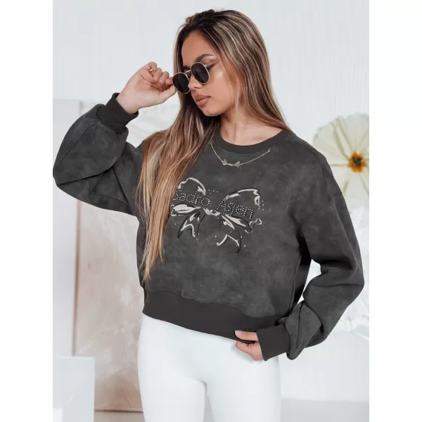  Damen Sweatshirt DSTREET DENVIS BY1422 DUNKELGRAU 