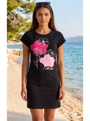 Kleid ALTISPORT ALW189178 SCHWARZ -PINK