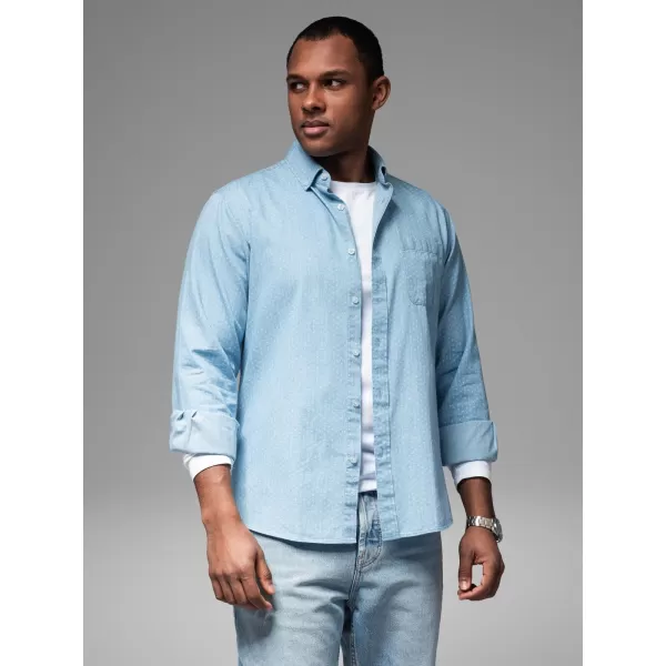  Hemd OMBRE OM-SHDS-0179 HELLBLAU 