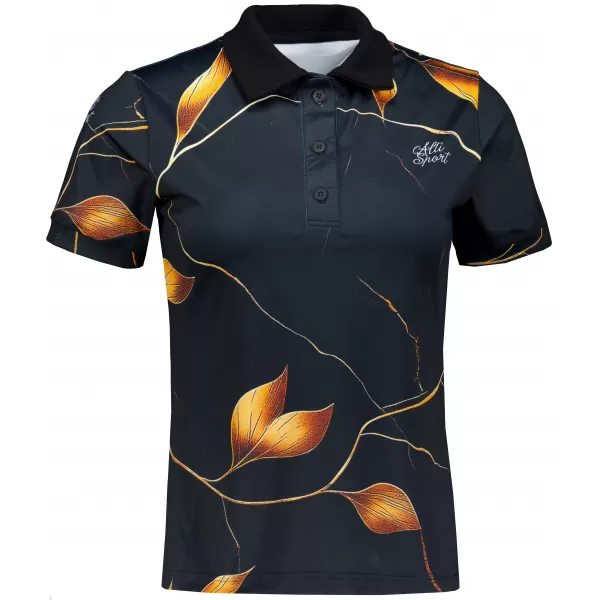  Frauenfunktional T -Shirt mit Premiumkragen ALTISPORT VOJ/ALW097TR05 GOLDBLÄTTER 