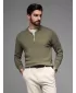 Herrenpullover OMBRE OM-SWZS-0124 OLIVE