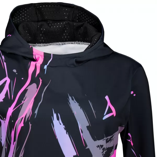 Funktionaler Sweatshirt -Prämie von Frauen ALTISPORT VOJ/ALW074MI01 SCHWARZ -PINK 