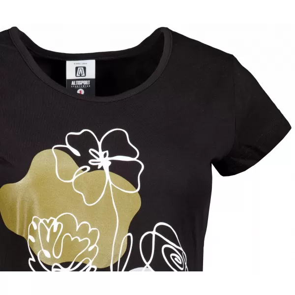  T -Shirt ALTISPORT ALW189122 SCHWARZ -GOLD 