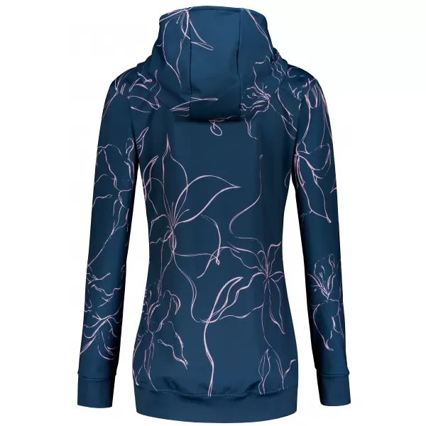  Funktionales Sweatshirt von Frauen auf Reißverschlussprämie ALTISPORT VOJ/ALW100MI02 DUNKELBLAU/ROSA 