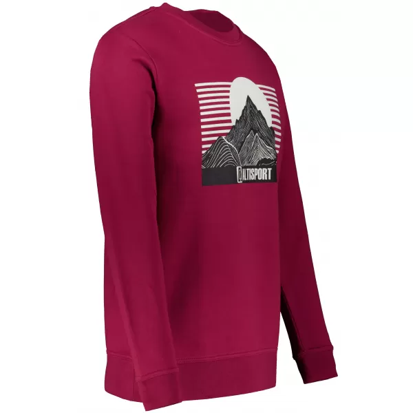  Herren -Sweatshirt ALTISPORT ALM188406 GRANAT 