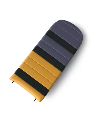 Decke HUSKY DRAFY -20°C BLAU/ORANGE