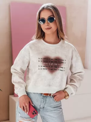 Damen Sweatshirt DSTREET DESSER BY1466 HELLGRAU