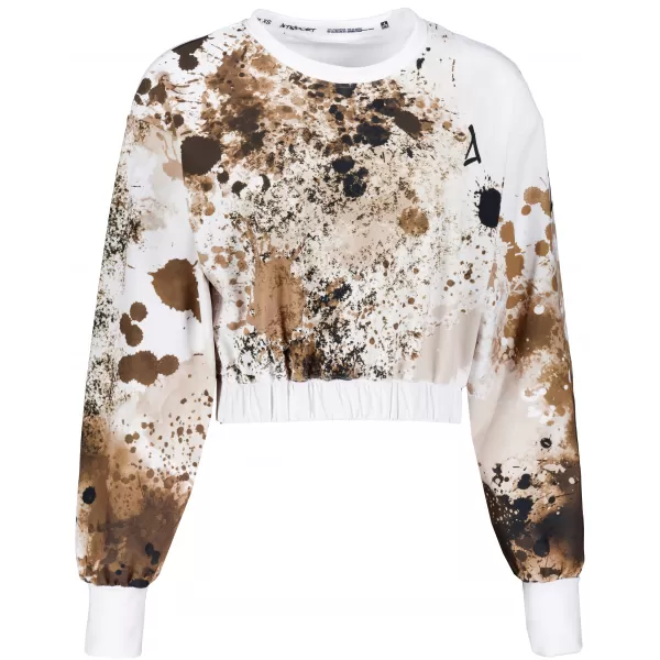  Funktionelle Sweatshirt -Premium von Frauen von Frauen ALTISPORT VOJ/ALW055MI08 WEIß -BROWN 