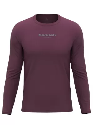 Herren t -Shirt mit einem langen Ärmel HANNAH BINE L/S ROTE MAHAGONI