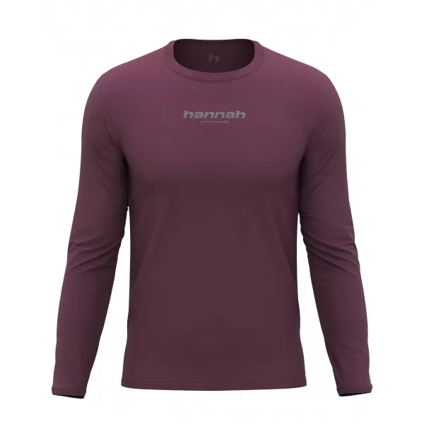 Herren t -Shirt mit einem langen Ärmel HANNAH BINE L/S ROTE MAHAGONI 