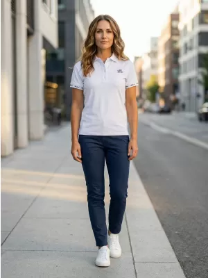 Frauenfunktional T -Shirt mit Premiumkragen ALTISPORT VOJ/ALW000TR05 WEIß