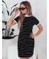 Kleid DSTREET FITLINES EY2584 SCHWARZ