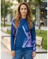 Funktionaler Sweatshirt -Prämie von Frauen ALTISPORT VOJ/ALW074MI01 BLAU-VIOLETT
