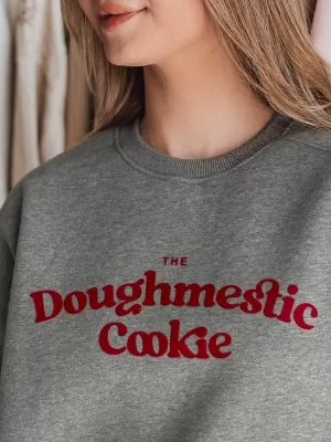 Damen Sweatshirt DSTREET COOKIES BY1443 DUNKELGRAU