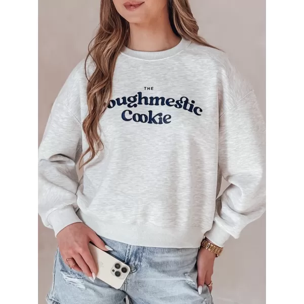  Damen Sweatshirt DSTREET COOKIES BY1444 HELLGRAU 