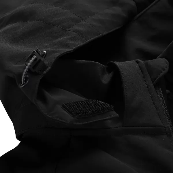  Herren -Softshelljacke ALPINE PRO HOOR SCHWARZ 