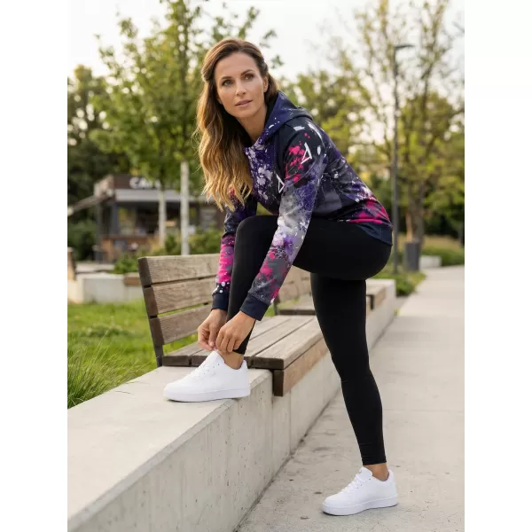  Funktionaler Sweatshirt -Prämie von Frauen ALTISPORT VOJ/ALW055MI01 SCHWARZ -PINK 