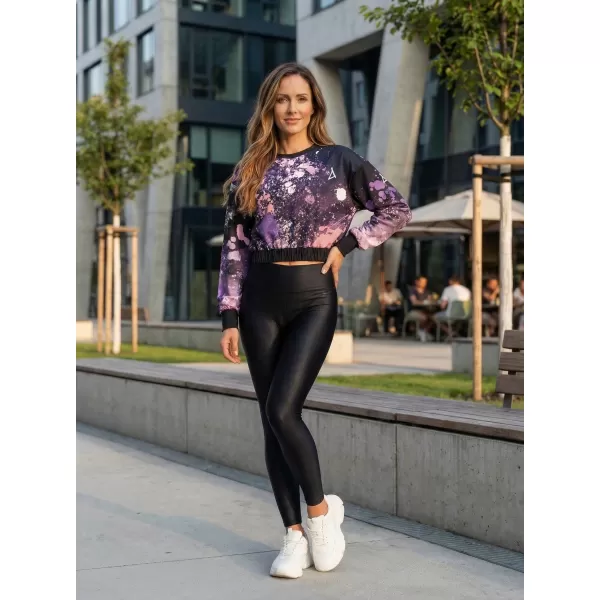  Funktionelle Sweatshirt -Premium von Frauen von Frauen ALTISPORT VOJ/ALW055MI08 SCHWARZ -VIOLETT 