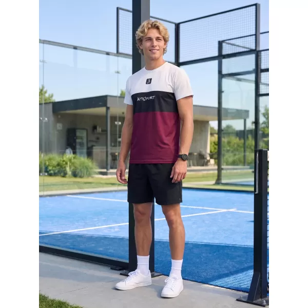  Männer funktionaler T -Shirt Premium Plus ALTISPORT VOJ/ALM051TR02 BURGUND 