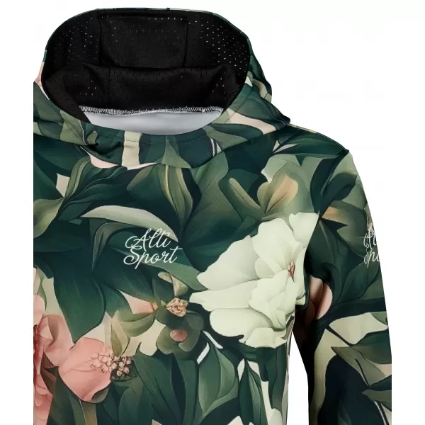  Funktionaler Sweatshirt -Prämie von Frauen ALTISPORT VOJ/ALW097MI01 ROSA BLUMEN 